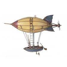 Homeroots 4 5 In Multicolor Steampunk Airship Metal Model Multi Colored