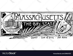 state banner of massachusetts the bay