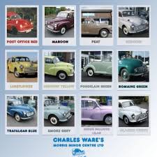 Morris Minor Colour Schemes Charles Wares Morris Minor