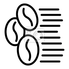 Coffee Beans Icon Outline Coffee Beans