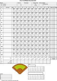 softball score sheet template free