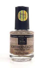 Out The Door Northern Lights Holographic Top Coat Gold 15ml