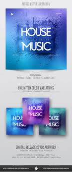 House Music Digital Album Cover Artwork Template