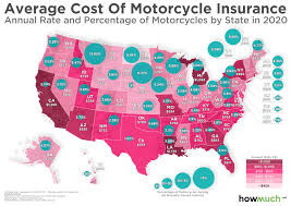 Compare and evaluate the cheapest motorcycle insurance in california. Visualizing The Average Cost Of Motorcycle Insurance In Every State 2020