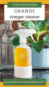 easy homemade orange vinegar cleaner