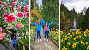 the butchart gardens with kids