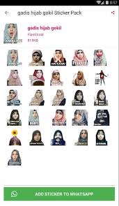 Kumpulan gambar kartun muslimah terbaru dengan kualitas hd. Hijab Muslimah Sticker Pour Android Telechargez L Apk