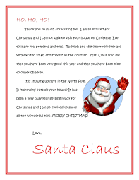 Template Christmas Letter From Santa Template Free Printable Or