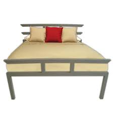Zen Steel Bed Frame Asian Flare Bed