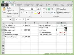 How To Calculate A Car Loan In Excel 10 Steps With Pictures