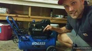 kobalt 8 gallon air compressor from