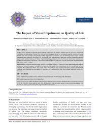 pdf the impact of visual impairment on