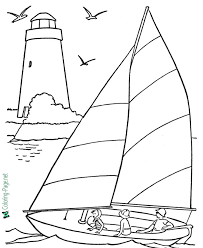 Boat coloring pages for kids. Boat Coloring Pages