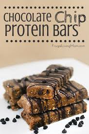 homemade chocolate chip protein bars