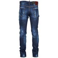 Amazon Com Dsquared2 Mens Top Spot Slim Jeans Blue 46 33
