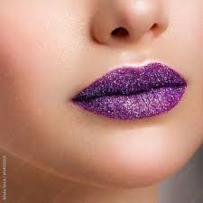 lips closeup of beautiful female mouth
