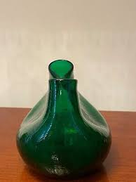 Vintage Blenko Blown Glass Green