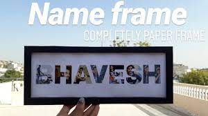 create your name frame photo frame
