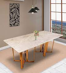 Rosso 8 Seater Marble Top Dining Table