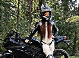 The cat ear helmet upgrade is an easy to apply add on to any smooth helmet surface. Nitrinos Motorcycle Helmet Full Face With Cat Ears Black