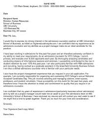 counselor cover letter sles exles