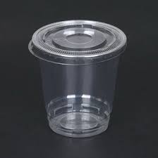 china pet flat lid with straw hole for