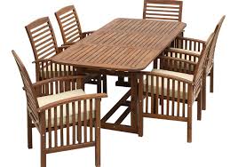 Dining Set With Cushions Dark Brown