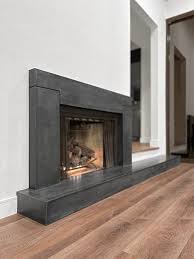 Long Gas Fireplace On