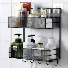 Bathroom Organizer Shelf Towel Holder