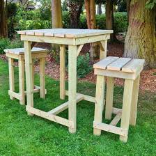 Barkingside Wooden Outdoor Bar Table