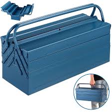 deuba steel tool box blue 530x200x210mm