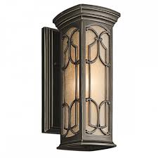 Small Gothic Exterior Wall Lantern In