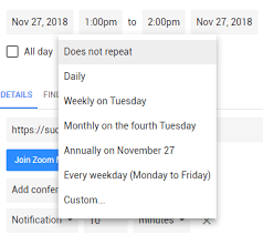 zoom app scheduling recurring meeting