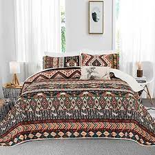Bedding Set Boho Quilt Bedspread With 2