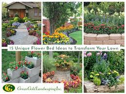 Unique Flower Bed Ideas For Lawn