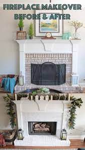 Herringbone Marble Tile To A Fireplace