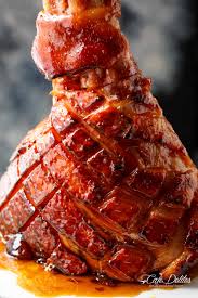 17 best ideas about hams on pinterest. Brown Sugar Mustard Glazed Ham Recipe Cafe Delites