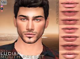 the sims resource lucian mouth preset n11