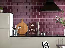 Purple Ceramic Wall Tile 200x100mm