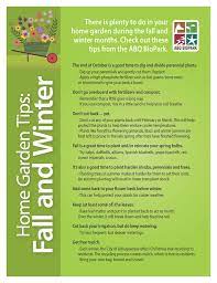 Home Gardening Tips Fall And Winter