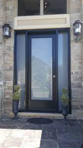 frosted glass front entry door toronto