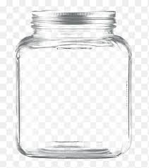 clear glass canister jar lid jar