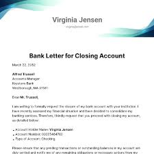 free bank letter templates exles