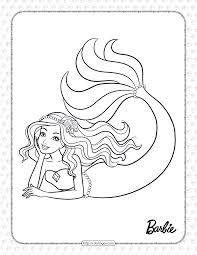 Barbie stars as merliah, a surfing champion from malibu. Decorate The Mermaid Tail Barbie Coloring Page