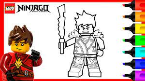 Kai Lego Ninjago Coloring Pages | Lego Ninjago Coloring Book - YouTube