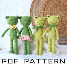 amigurumi pattern frogs plush crochet
