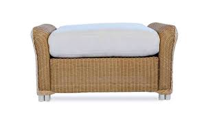 wicker ottoman with cushion patio