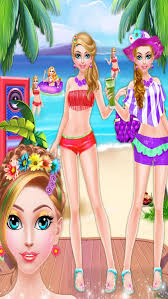 crazy beach party seaside makeup