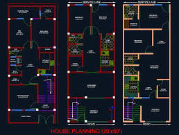 Yards house (30 x 60 house plan) it comes with 02 bedrooms with attached bath. House Architectural Planning Floor Layout Plan 20 X50 Dwg File Autocad Dwg Plan N Design