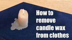 how to remove wax from clothing quick